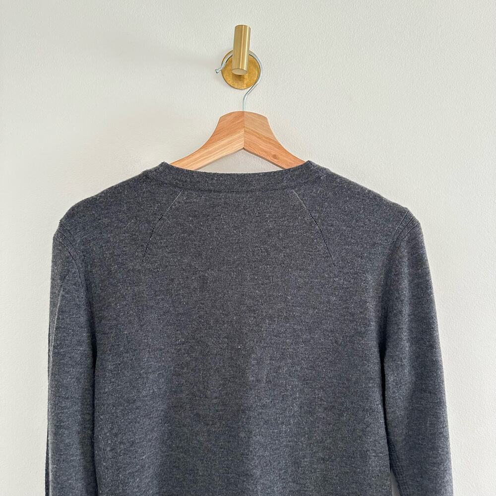 Rag & Bone Wool Blend V-Neck Button Front Cardigan in Gray M - Picture 6 of 6